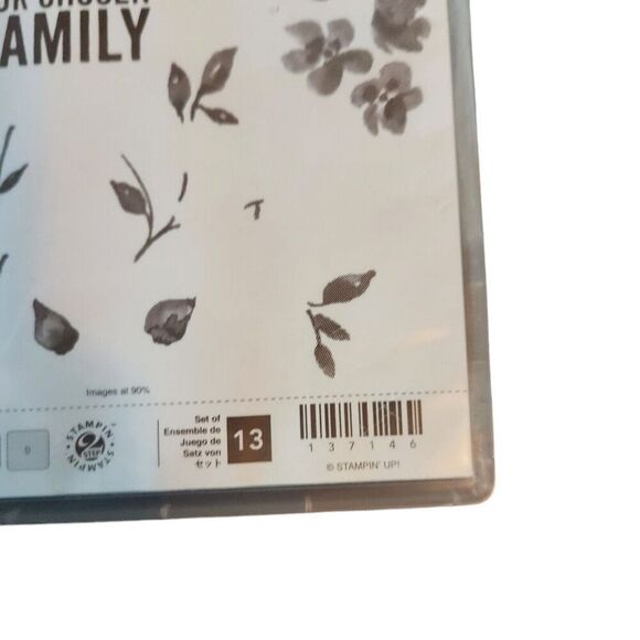 Stampin' Up! PAINTED PETALS Stamp Set of 13 137146 Family Friends Thanks Flowers - Picture 3 of 5